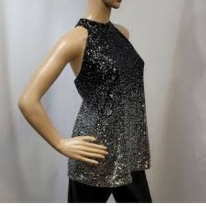 NEW! Cable & Gauge Sequin Halter Top Size Large